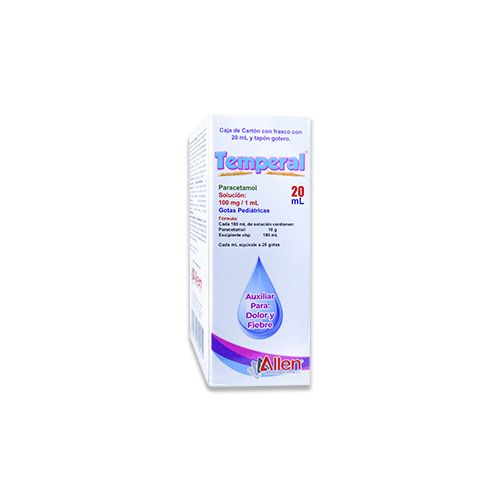 PARACETAMOL 100 mg, TEMPERAL 15 ml gts