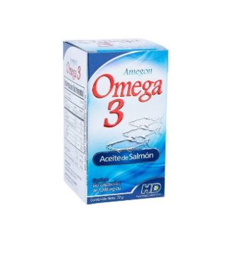 ACEITE DE SALMÓN, OMEGA 3. 60 CÁPS 1200mg  AMEGON