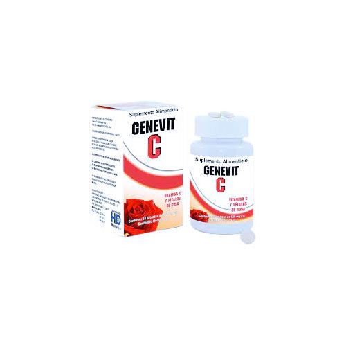 VITAMINA C, PÉTALOS DE ROSA. GENEVIT C 60 tab