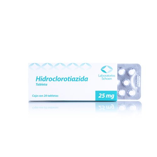 HIDROCLOROTIAZIDA 25mg 20tabs SCHOEN