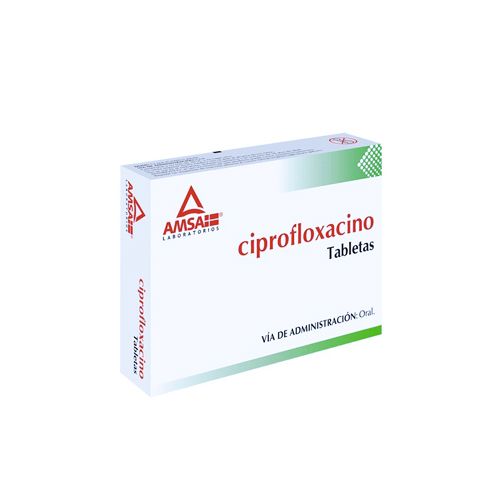 CIPROFLOXACINO 250 mg , G.I. AMSA 12 tab