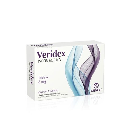 IVERMECTINA 6mg. VERIDEX 2 TABLETAS