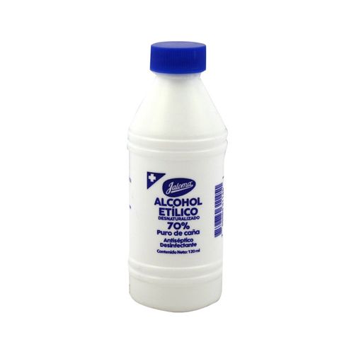 ALCOHOL ETILICO DESNATURALIZADO 70 % 120 mL JALOMA