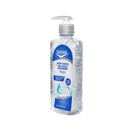 JABON LIQUIDO NEUTRO SANAX 500 mL