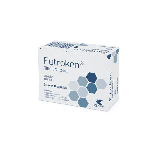 NITROFURANTOINA 100mg c/40 cap FUTROKEN, KENER