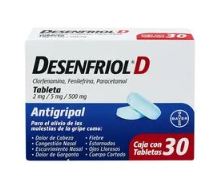 CLORFENAMINA/FENILEFRINA/PARACETAMOL, 30 tab, DESENFRIOL D