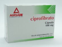 CIPROFIBRATO 100 mg c/30 cap AMSA