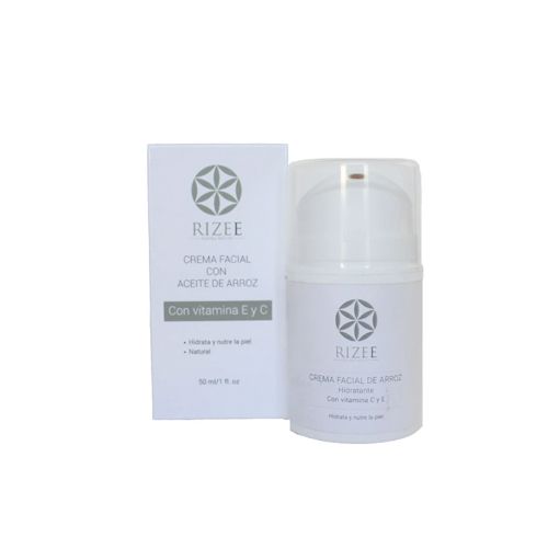 Crema facial de arroz Vit.E y C. 50 ml RIZEE