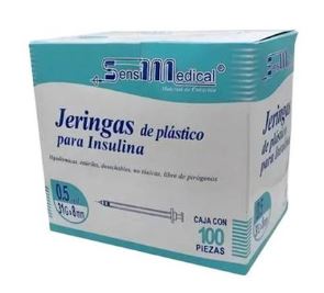 JERINGA INSULINA 0.5mL 31GX8mm C/100 SENSI MEDICAL