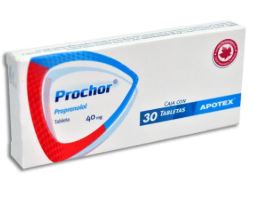 PROPRANOLOL 40 mg, 30 tab, PROCHOR