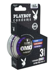 CONDONES c/3 pz, PLAYBOY PLAYPACK