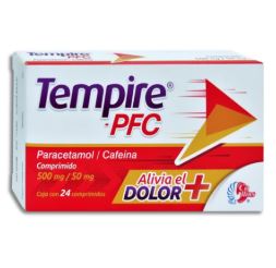 PARACETAMOL/CAFEINA 500/50 mg, 24 comp, TEMPIRE PFC