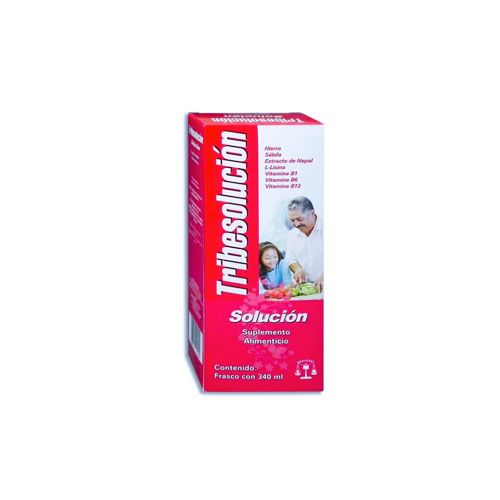 VITAMINAS B1,B6,B12, TRIBEDOCE SOLUCION, 340 ml