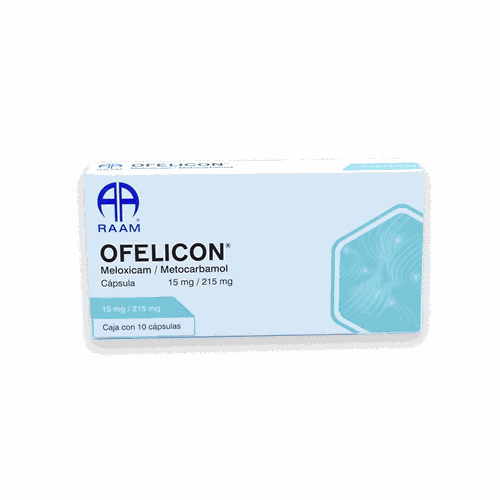 MELOXICAM/METOCARBAMOL 15/215 mg, 10 cap, OFELICON