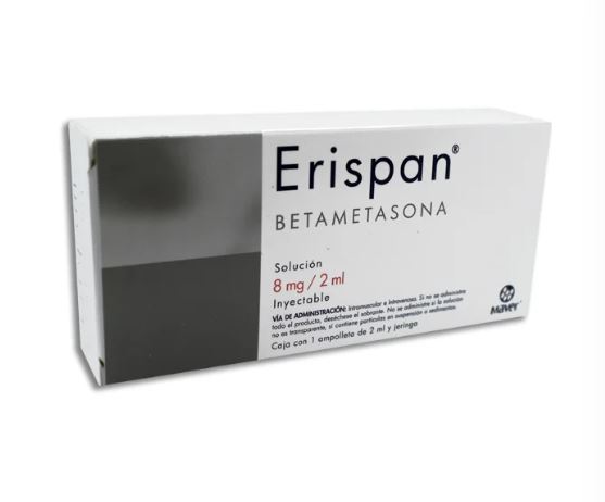 BETAMETASONA 4 mg/1 ml, 1 amp, ERISPAN