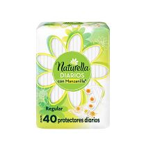 PROTECTORES DIARIOS CON MANZANILLA, 40 pz, NATURELLA