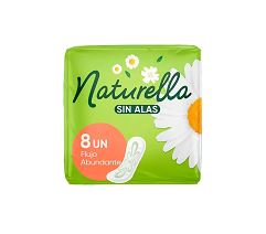 TOALLA FEMENINA c/8 pz, NATURELLA REGULAR SIN ALAS