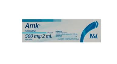 AMIKACINA 500 mg/2 ml, 1 amp, A.M.K.