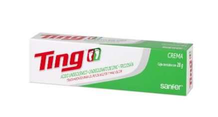 ACIDO UNDECILENICO/UNDECILENATO DE ZINC/TRICLOSAN  28 g crema, TING