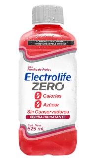 SUERO ORAL 625 ml, ELECTROLIFE ZERO PONCHE DE FRUTAS