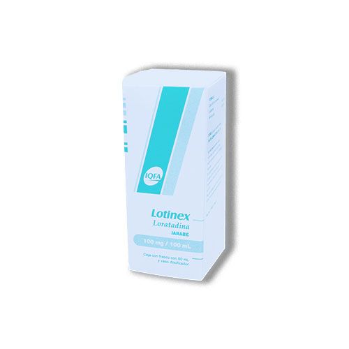 LORATADINA JARABE 100 mg/100 mL LOTINEX 60 mL