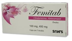 CLINDAMICINA/KETOCONAZOL 100 mg/400 mg c/7 ovulos FEMITAB