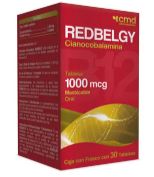 CIANOCOBALAMINA 1000 mcg, 30 tab masticable, REDBELGY