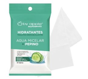 TOALLITAS DESMAQUILLANTES AGUA MICELAR + PEPINO c/30