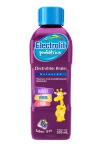 SUERO ORAL SABOR UVA 500 ml ELECTROLIT PEDIATRICO