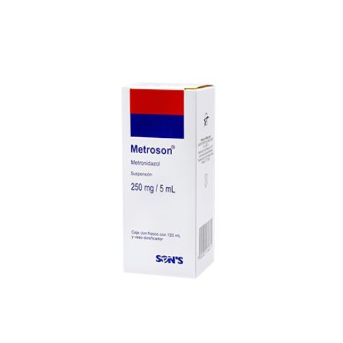 METRONIDAZOL 250 mg/5ml susp METROSON 120 ml