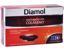 VITAMINAS Y MINERALES ADICIONADO CON COLAGENO c/30 cap DIAMOL