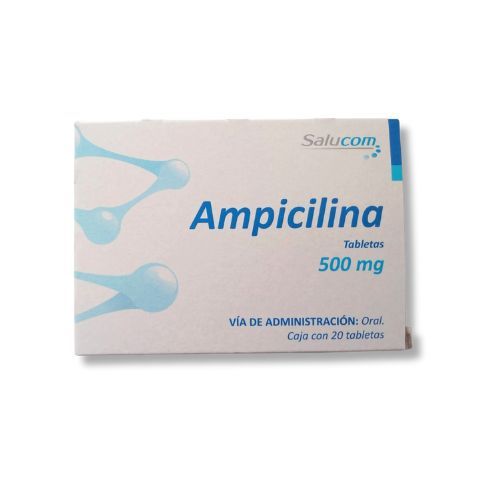 AMPICILINA 500 mg c/1 amp SALUCOM