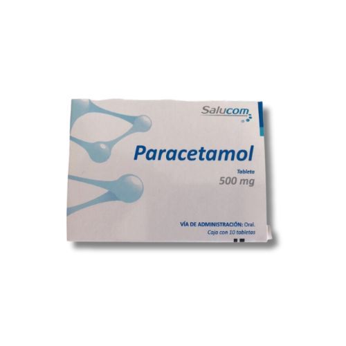 PARACETAMOL 500 mg, 10 tab, SALUCOM