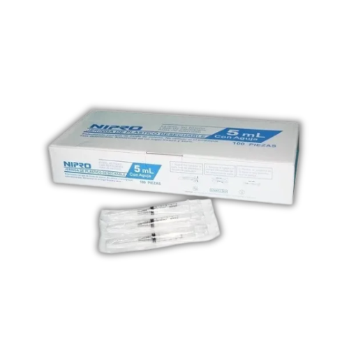 JERINGA 5 ml NEGRA 22X32, 100 pz, NIPRO