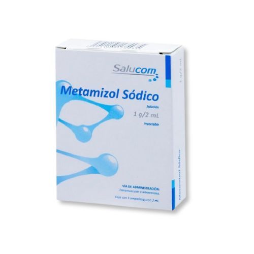 METAMIZOL SÓDICO 1g/2ml 3amp SALUCOM