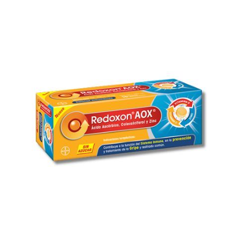 ACIDO ASCORBICO/COLECALCIFEROL/ZINC 1000 mg/400 UI/10 mg, 10 tab, REDOXON AOX