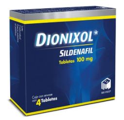 SILDENAFIL CITRATO DE 100 mg, 4 tab, DIONIXOL