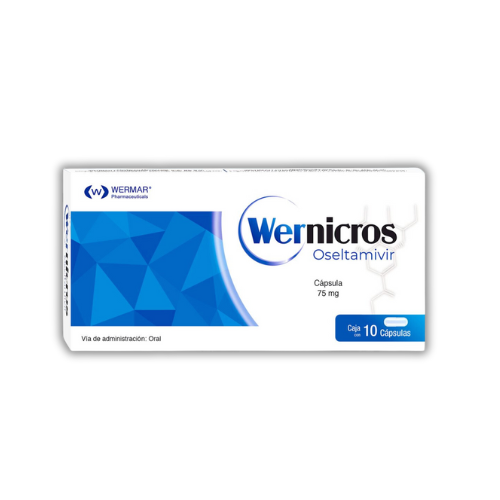 OSELTAMIVIR 75 mg, 10 cap, WERNICROS