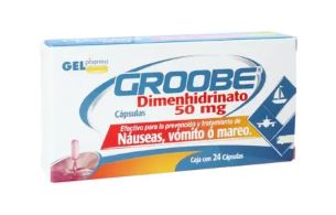 DIMENHIDRINATO 50 mg, 24 cap, GROOBE