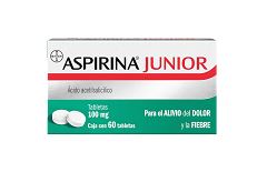 ACIDO ACETILSALICILICO 100 mg, 60 tab, ASPIRINA JUNIOR