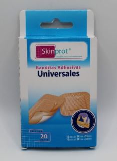 BANDITAS ADHESIVAS UNIVERSALES, 20 pz, SKINPROT