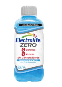 SUERO ORAL 625 ml, ELECTROLIFE ZERO FRAMBUESA AZUL