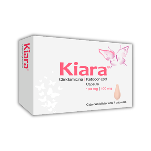 CLINDAMICINA/KETOCONAZOL 100/400 mg, 7 cap, KIARA