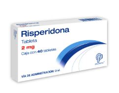 RISPERIDONA 2 mg, 40 tab, PSICOFARMA