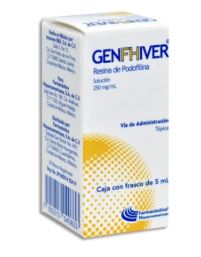 RESINA DE PODOFILINA 250 mg, 5 ml topica, GENFHIVER