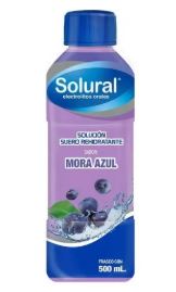 SUERO ORAL, 500 ml, SOLURAL MORA AZUL