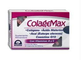 COLAGENO/ACIDO HIALURONICO/ACAI/COENZIMA Q10, 500 mg, 30 cap, COLAGEMAX