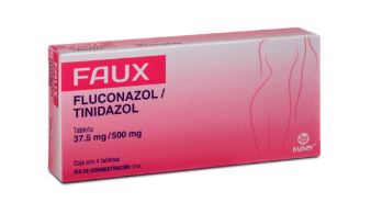 FLUCONAZOL/TINIDAZOL 37.5/500 mg, 4 tab, FAUX