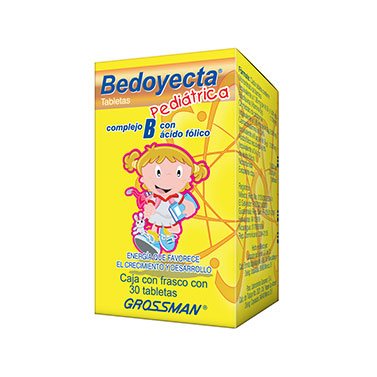 COMPLEJO B, ACIDO FOLICO, BEDOYECTA PEDIATRICA 30 tabs