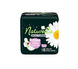 TOALLA FEMENINA c/8 pz, NATURELLA NOCTURNA